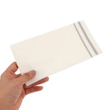 100Pcs Plated Silver Decorative Paper Napkins for Party and Wedding Enhanced Wet Strength Design V1369-AZ3-W-13147