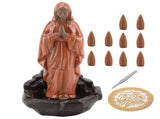 Ceramic Incense Holder Censer Smoke Backflow Incense Burner Decor Ornament V1294-YM0901-JY24724-02