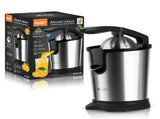Electric Citrus Juicer with Stainless Steel Body and Dual-Color Press Arm Effortlessly Squeeze V1341-ZY-5L3VCSWE-BLACK