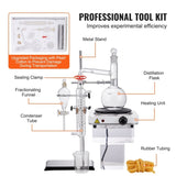 Essential Oil Distillation, 500ml Distillation Apparatus, 3.3 Boro Lab Glassware Distillation V952-JYTQBLZZJPDJRG1A4V3