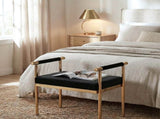 Interior Ave - Cuba Velvet Vanity Stool - Black V355-IA-O7-B