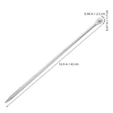 Plated Silver Galvanized Grounding Pole Kit for Home and Outdoor Use 2Pcs V1370-AZ4-15243