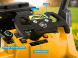 Rigo Kids Electric Ride On Car Forklift Loader Toys Cars Horn Remote 12V Yellow RCAR-FORKLIFT-YL