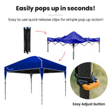 RED TRACK 3.6x2.2m Ultra Compact Folding Gazebo, Carry bag, Portable Outdoor Popup Marquee for V219-OTDGZBRT23BA