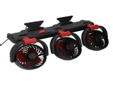 3 Heads Cooling Fan with Phone Holder Powerful Airflow Portable Electric Fan for Car Truck Stable V1294-YM0901-3113250083012