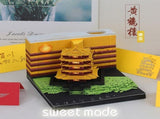 Yellow Crane Tower with Light V1221-YELLOW-CRANE-TOWER-WITH-LIGHT