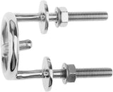 Marine Stainless Steel Transom Mount Ski Tow Hook Water Eye Hitch for Boats 2-1/2" Ring Boat V1259-DP01-A-1393
