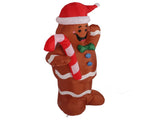 4.92ft Christmas Inflatable Gingerbread Man Cute Rapid Inflation Blow Up Gingerbread Man for Garden V1294-YM0901-3115230113513