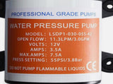 Seaflo 55PSI Pressure 12V Water Pump 11.3LPM For Caravan RV Boat Camper Trailer V201-SFLO0012ORV5543AU
