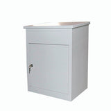 Parcel Delivery Drop Box Mailbox - Secure Home Package Locker 44x35x58cm White V238-SUPDZ-40998762184784