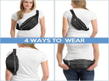 9 Pcs Fanny Pack Bulk for Women Men with Adjustable Strap Waterproof Waist Packs Travel Hiking V1259-DP01-A-1163