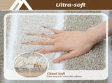 Bathroom Rugs,Ultra Soft Absorbent Bath Mat,Beige Non-Slip TPR Backing Stays in Place, Machine V1107-113-91831-BEI4