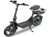 VALK Electric Scooter with Seat, 30km Range, AU Compliant, Disc brakes, 14" Tyres, for Adults, V219-TRNESCVAM6KA