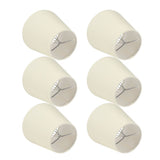 6PCS CreamColoured Fabric Cloth Lamp Shade Replacement for E14 Wall Lamp Chandelier Home Decoration V1294-YM0901-3119200091411