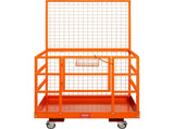 Forklift Safety Cage Work Platform 43X45in 1400lbs w/ Wheels for Aerial V952-CCGZPTCYMS214BM9RV0