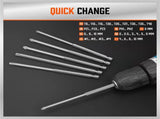 32-Piece Extra Long Screwdriver Bit Set - 150mm S2 Steel Bits with Organizer Stand V888-ELOSUNG25744