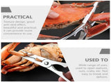 Set of 3 Plated Crab Leg Crackers Made from High-Grade Stainless Steel for Seafood Enthusiasts V1369-AZ3-W-21652