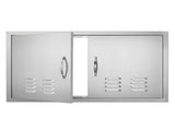 BBQ Access Door, 914x534 mm Double Outdoor Kitchen Door, Stainless Steel Flush Mount Door, Wall V952-SMMBSCJMYS36I3IIAV0