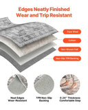 Area Rug, 2438.4x3048 mm Large Washable Rug, Non-Slip Tear-Resistant Soft Carpet, Pet & Child V952-JXDDT8X10FTF8FJJV001V0