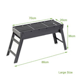 Foldable Portable BBQ Charcoal Grill Barbecue Camping Hibachi Picnic small V255-CA_15A