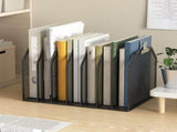 Metal 7-Section File Folder Organizer for Desk Vertical File Holder Duty Mesh Document Sorter for V1192-AZ-W-20760