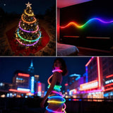 4M Dragon Scale Woven LED Rope Light Bluetooth App, 5V USB4M Dragon scale woven LED rope light V1107-124-17469-MLT-4M