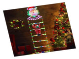 Santa Climbing Light Cute Decorative Xmas Ladder Light for Wall Tree Yard Garden V1294-YM0901-3115240080711