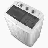 Portable Twin Tub Washing Machine with Rinse and Self-drain Function V196-WM150