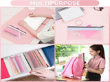 16PCS Clear Pencil, Pencil Case,Pen Holder with Zipper for Kids, Clear Travel, Pencil V1259-DP01-F-95