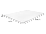 Dreamz Gel Memory Foam Mattress Topper Bed Cool Queen MP1014-Q