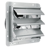 Shutter Exhaust Fan, 305 mm High-speed 1400RPM 1084 CFM, Aluminum Wall Mount Attic Fan with V952-BYCSPQSDJAC12DLJSV3