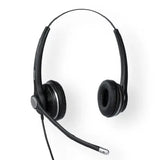SNOM A100D Wideband Binaural Headset For Snom-D3xx/D7xx/7xx, 300&deg Frlexible Boom, Passive Noise V1202-V2-IPS-A100D