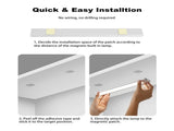 60cm silver LED light strip, wireless magnetic under-cabinet lighting, USB rechargeable, suitable V1197-DJ-071603