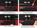 Wanderlite 20-28 Inch Luggage 2Set with TSA Lock Spinner Carry On Hard Shell Travel Suitcase Luggage LUG-ABS-CLA-2SET-RE