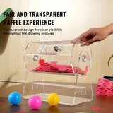 Acrylic Raffle Drum, Holds 2500 Tickets or 100 Raffle Balls, Professional Raffle Ticket Spinning V952-CJGSL12YC0007VKLTV0