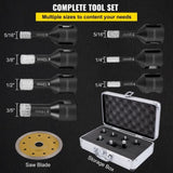 VEVOR Drill Bits 7PCS Hole Saw 6/6/8/8/10/12/14mm Tile Hole Saw Kit Vacuum Brazed V952-JTQHJGSKZTJ76YD1YV0