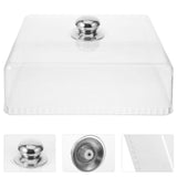 Clear Reusable Acrylic Food Cover 1-Pack for Kitchen Use, Food Storage, Housewarming , and Party V1369-AZ3-W-18784