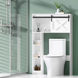 Artiss Bathroom Cabinet Over the Toilet Storage Organiser Laundry Shelf 128cm FUR-S-BATH-SAVE02-WH