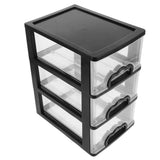 1Set Organizer Drawers Plastic Stackable for Stationery Organizer Desktop Use V1192-AZ-W-28428