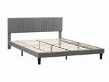 Artiss Double Bed Frame with Adjustable Headboard, Grey, 300kg Capacity BFRAME-H-VERA-D-CA-AB