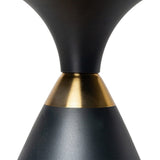 Midnight Elegance Drum Side Table V264-TAB-729S-WHE-BK-1