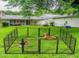 8 Panel Pet Playpen Gate Extension w/ Lockable Door V178-66944