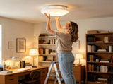 10 inch Acrylic Ceiling Fan Globe Replacement, Shock Resistant Plastic Light Cover Shade, Soft Light V1370-AZ4-21250