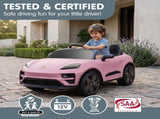 Kahuna Pink Porsche Macan Turbo EV Kids Ride On Car 12V Electric Car CAR-PSCH-666-PK