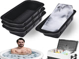 Extra Large Ice Block Mold for Ice Bath, 4 Pack 8.8lb Big Ice Cube Molds, Silicone Ice Bath V1259-DP01-A-3844