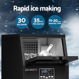 Devanti Commercial Ice Maker Cube Machine 30kg IM-ZB30F-COM