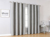 Blackout Curtains for Bedroom Grommet Insulated Room Curtains for Living Room, Set of 2 Panels V1294-YM0901-H41140-GY2