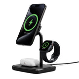 Cygnett ChargeBase Qi2 3-in-1 Magnetic 15W Wireless Charger-Black,1.2M USB-C Cable,5W V1202-V2-MPA-CY5069BUNCP