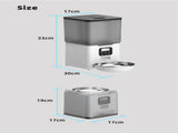 YES4PETS 5.6L Visible Automatic Digital Pet Dog Cat Feeder Food Bowl Dispenser V278-PF-129-FEEDER-6009-0799