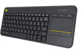 Logitech K400 Plus Wireless Keyboard with Touchpad & Entertainment Media Keys Tiny USB Unifying V1202-V2-KBL-K400PLUS